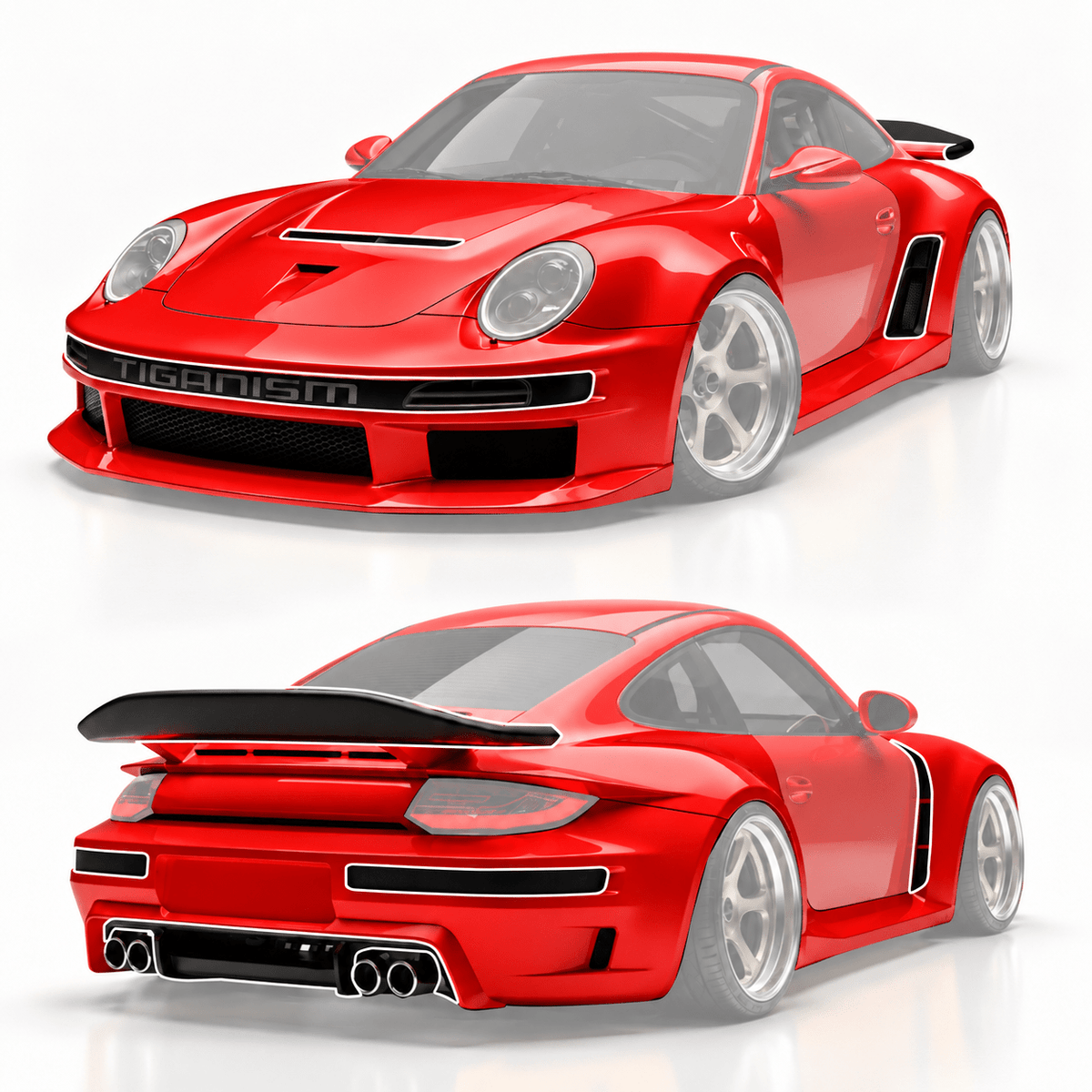 Robot Porsche 911 Carrera 4/4S (997.1 & 997.2 / 2005–2012) Tiganism 