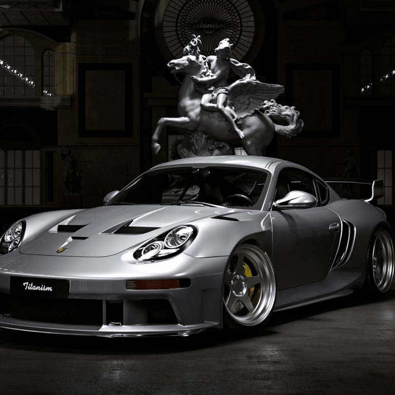 Robot Porsche 987.2 (2009–2012) Cayman / Boxter FRP & Partial Carbon Bonnet Aftermarket Carbon Fiber Part / Bodykit - Robot Bodykits
