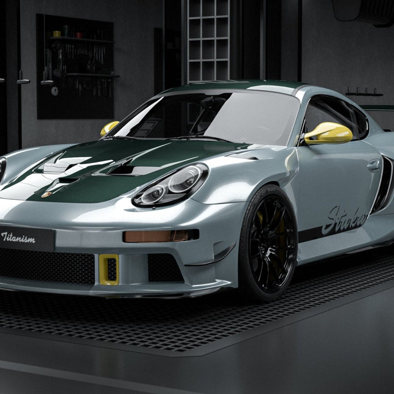 Robot Porsche 987.2 (2009–2012) Cayman / Boxter FRP & Partial Carbon Bonnet Aftermarket Carbon Fiber Part / Bodykit - Robot Bodykits