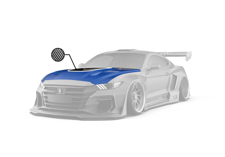 Robot S550 Ford Mustang FRP/Carbon Dawn Bonnet Aftermarket Carbon Fiber Part / Bodykit - Robot Bodykits