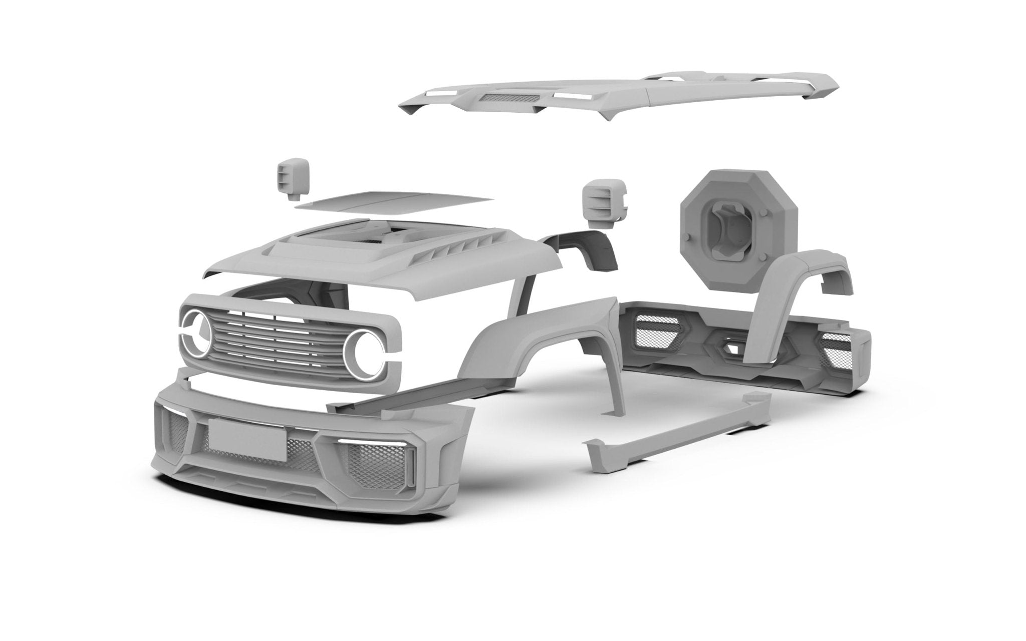 Robot Tank 300 Mars City Body Kit Aftermarket Carbon Fiber Part / Bodykit - Robot Bodykits