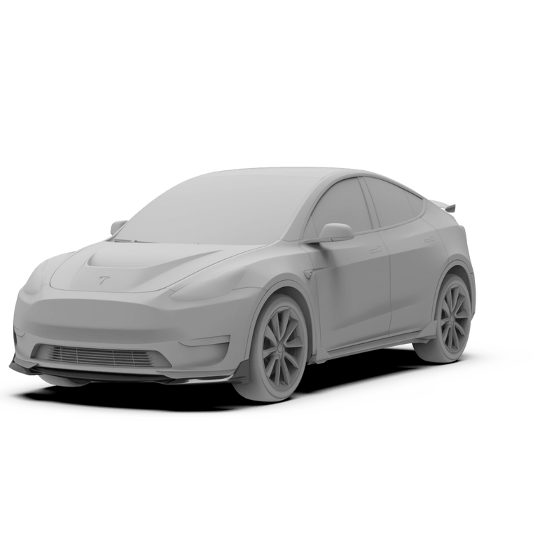 Robot Tesla Model Y Front Lip Aftermarket Carbon Fiber Part / Bodykit - Robot Bodykits