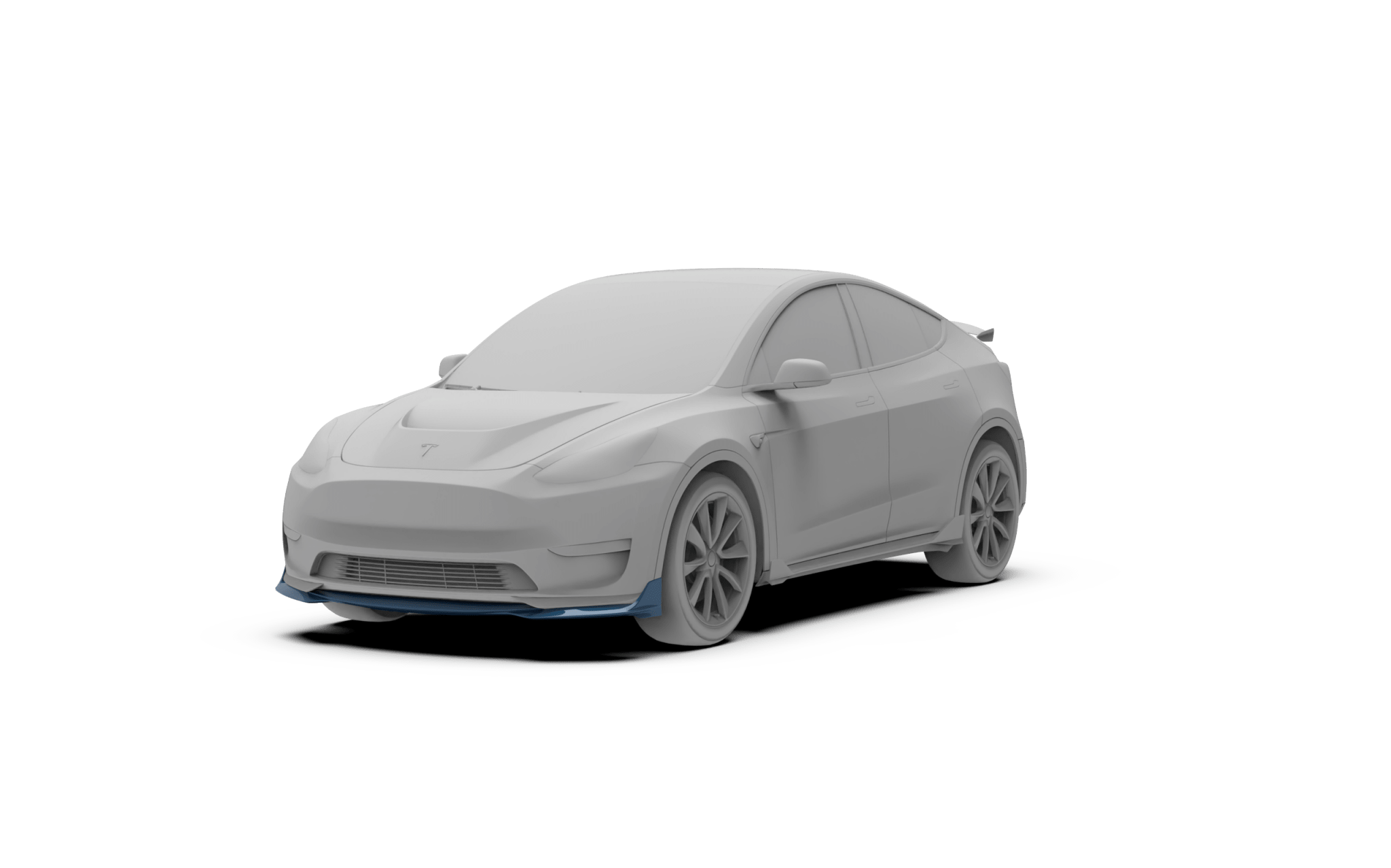 Robot Tesla Model Y Front Lip Aftermarket Carbon Fiber Part / Bodykit - Robot Bodykits