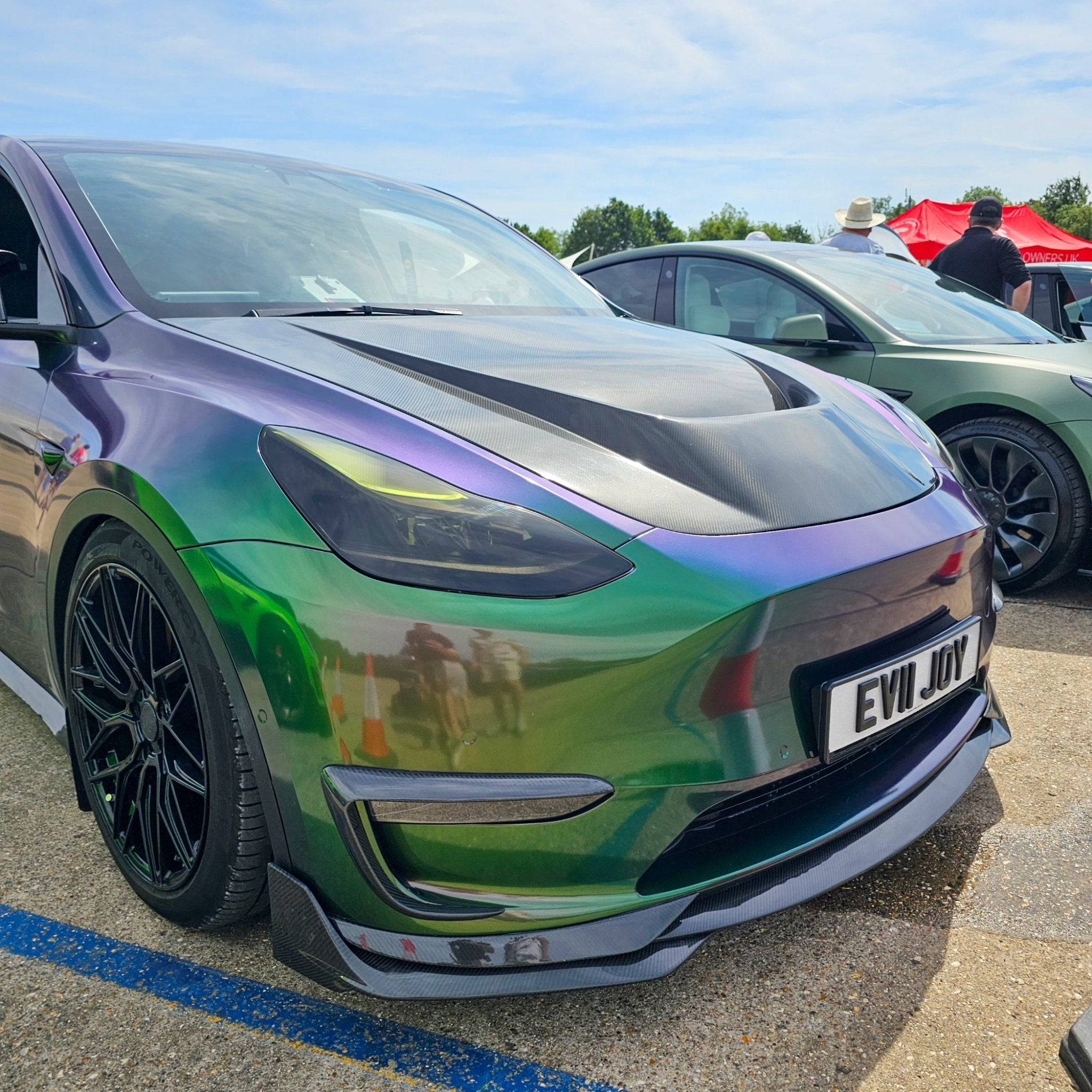 Robot Tesla Model Y Hidrogai Hood / Bonnet Aftermarket Carbon Fiber Part / Bodykit - Robot Bodykits
