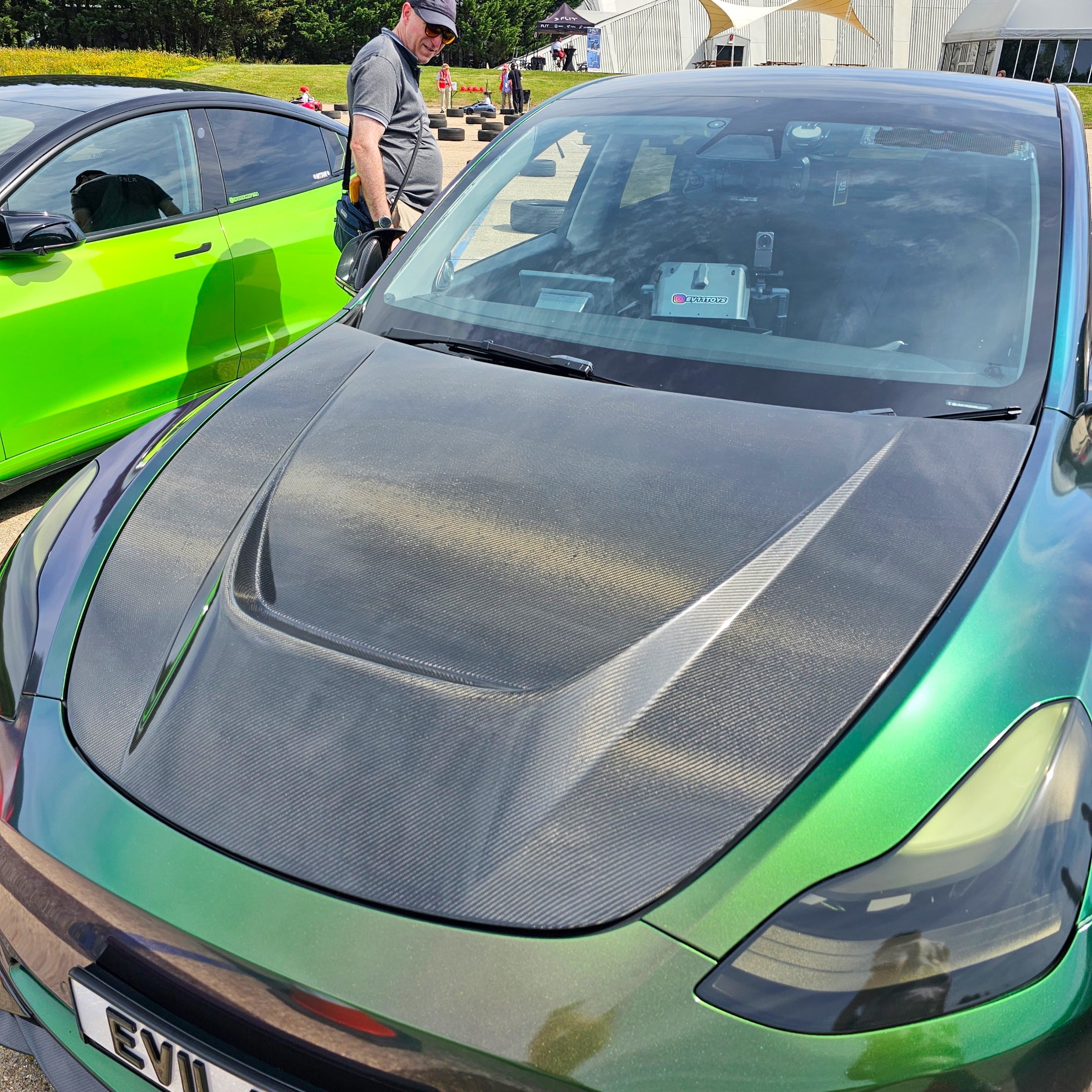 Robot Tesla Model Y Hidrogai Hood / Bonnet Aftermarket Carbon Fiber Part / Bodykit - Robot Bodykits