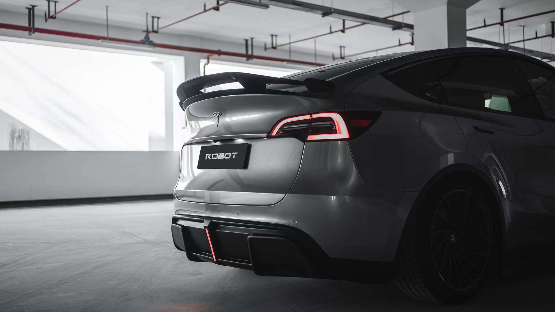 Robot Tesla Model Y Rear Diffuser Aftermarket Carbon Fiber Part / Bodykit - Robot Bodykits