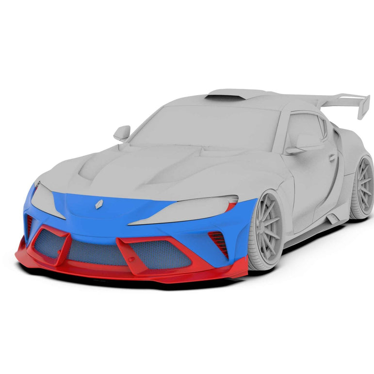 Robot Toyota GR Supra Alerion B Complete Narrow Body Kit Aftermarket Carbon Fiber Part / Bodykit - Robot Bodykits