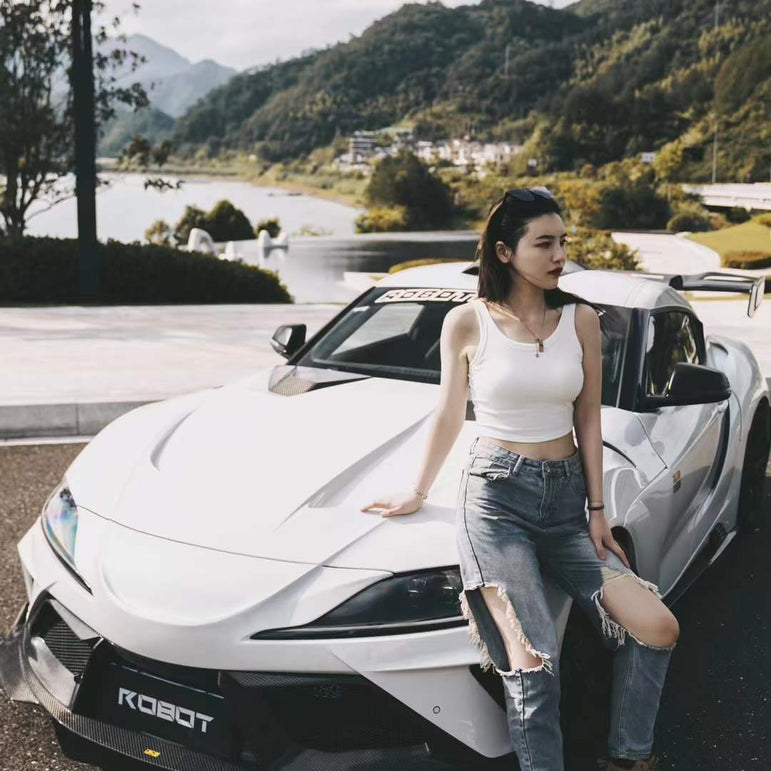 Robot Toyota GR Supra Alerion B Complete Narrow Body Kit Aftermarket Carbon Fiber Part / Bodykit - Robot Bodykits