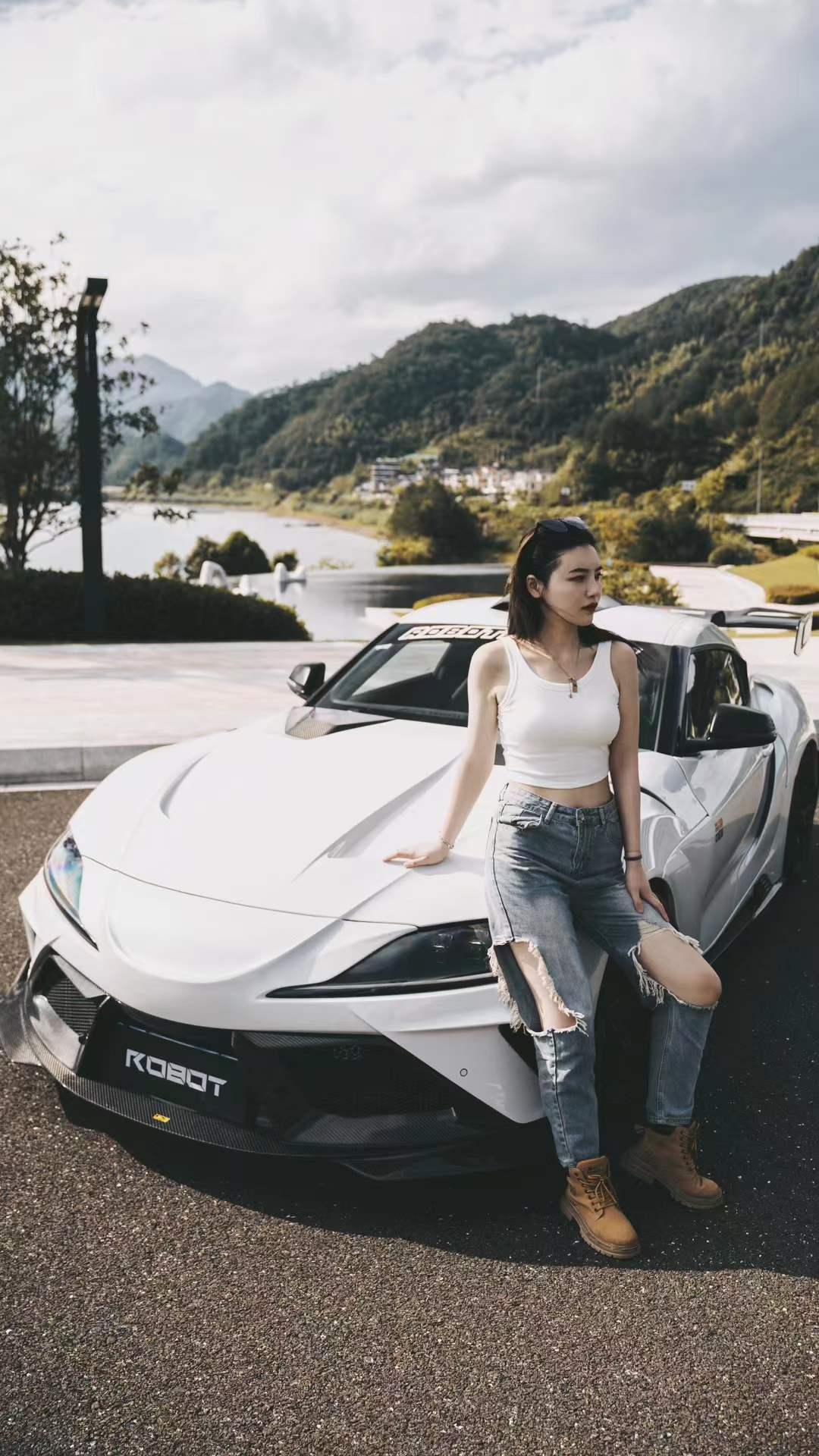 Robot Toyota GR Supra Alerion B Complete Narrow Body Kit Aftermarket Carbon Fiber Part / Bodykit - Robot Bodykits