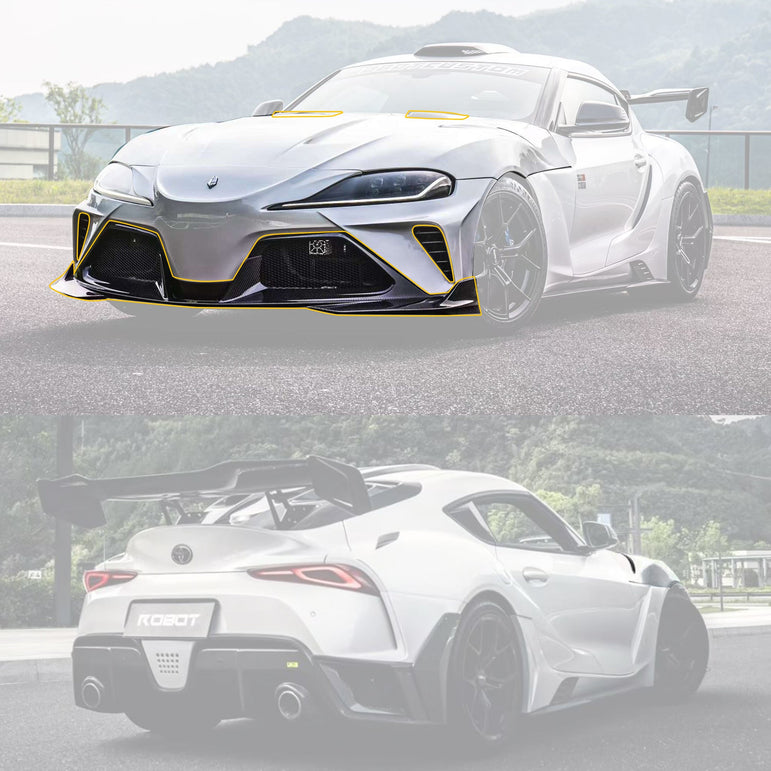 Robot Toyota GR Supra Hyperion A Complete Narrow Body Kit Aftermarket Carbon Fiber Part / Bodykit - Robot Bodykits