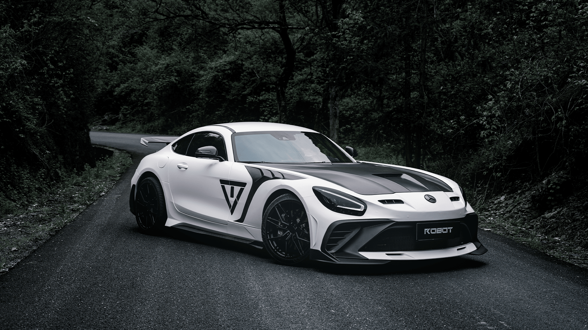 Robot Works Mercedes AMG GT Fibre Glass Reinforced Complete Body Kit (FRP) Aftermarket Carbon Fiber Part / Bodykit - Robot Bodykits