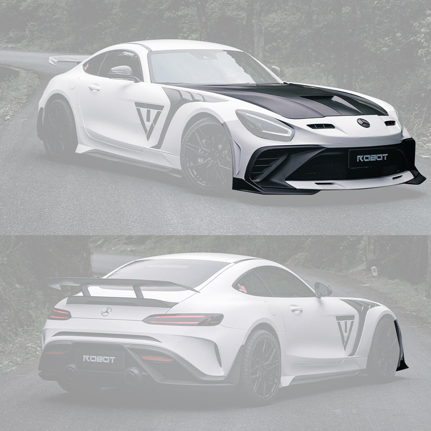 Robot Works Mercedes AMG GT Fibre Glass Reinforced Complete Body Kit (FRP) Aftermarket Carbon Fiber Part / Bodykit - Robot Bodykits