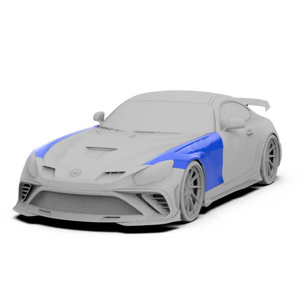 Robot Works Mercedes AMG GT Front Arch Aftermarket Carbon Fiber Part / Bodykit - Robot Bodykits