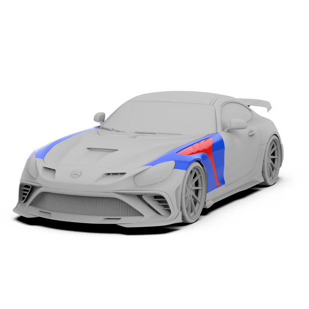 Robot Works Mercedes AMG GT Front Arch Aftermarket Carbon Fiber Part / Bodykit - Robot Bodykits