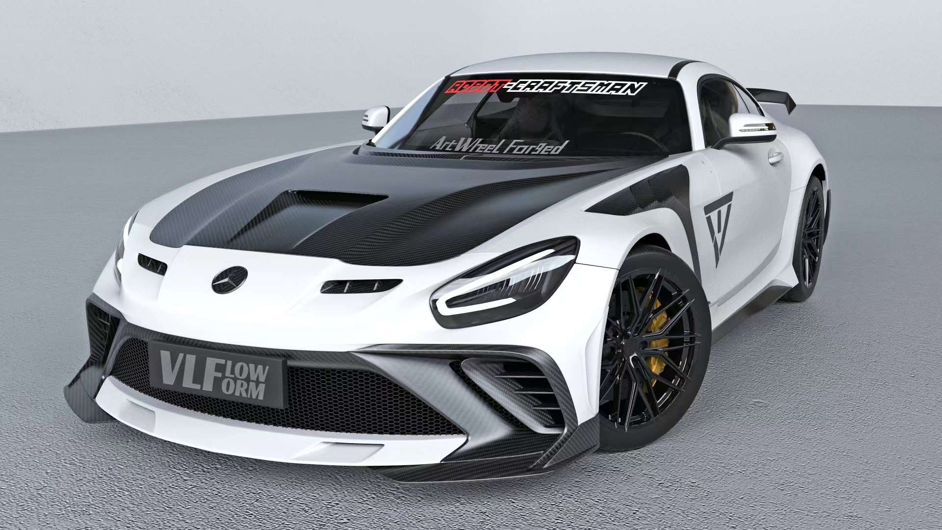Robot Works Mercedes AMG GT Front Arch Aftermarket Carbon Fiber Part / Bodykit - Robot Bodykits