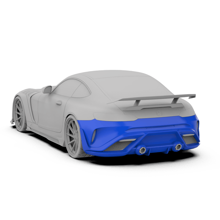 Robot Works Mercedes AMG GT Rear Bumper & Diffuser Aftermarket Carbon Fiber Part / Bodykit - Robot Bodykits