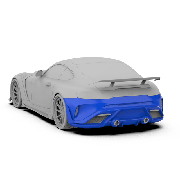 Robot Works Mercedes AMG GT Rear Bumper & Diffuser Aftermarket Carbon Fiber Part / Bodykit - Robot Bodykits