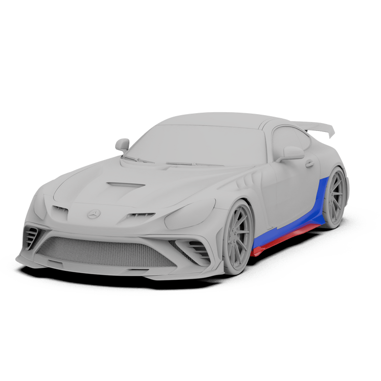 Robot Works Mercedes AMG GT Side Skirts Aftermarket Carbon Fiber Part / Bodykit - Robot Bodykits