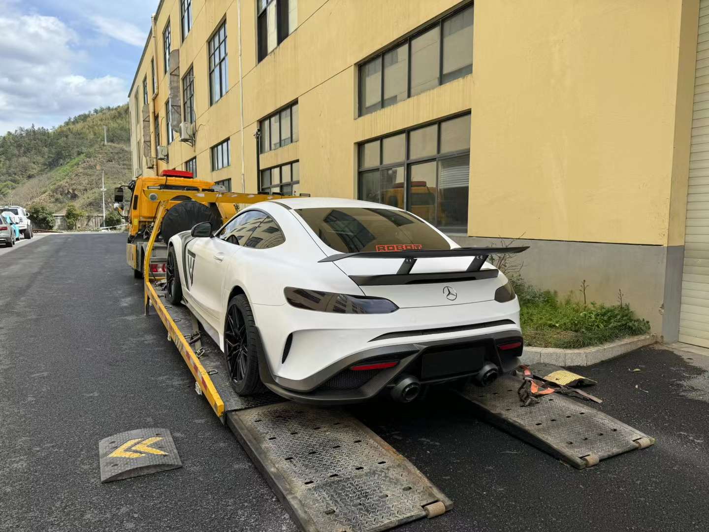 Robot Works Mercedes AMG GT Spoiler Aftermarket Carbon Fiber Part / Bodykit - Robot Bodykits