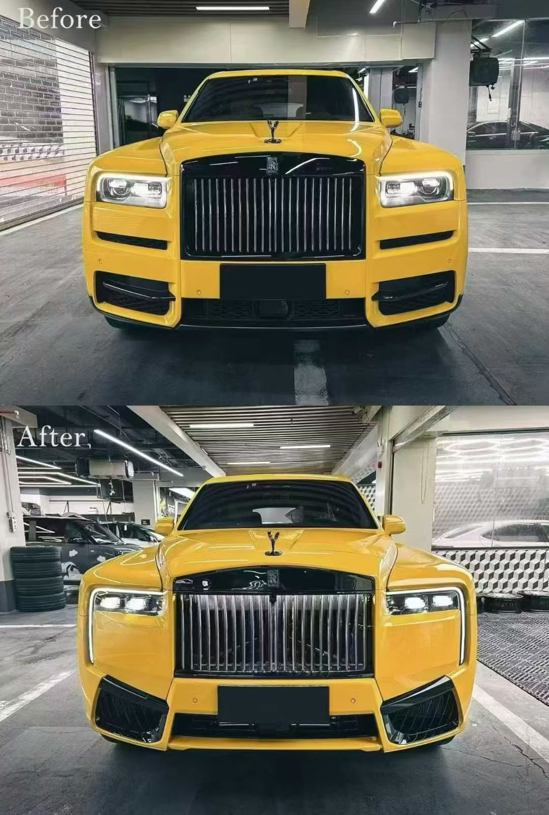 Rolls - Royce Cullinan (2018–2024) — 2025 Model Shape Conversion Kit Aftermarket Carbon Fiber Part / Bodykit - Robot Bodykits