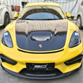 SD Carbon Design DRY Carbon Fiber Hood Bonnet For Porsche 911 991 / 718 Cayman Boxster Aftermarket Carbon Fiber Part / Bodykit - Robot Bodykits
