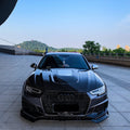 SD Carbon Fiber Tempered Glass Hood Bonnet For Audi A4 S4 2017-ON B9 B9.5 Aftermarket Carbon Fiber Part / Bodykit - Robot Bodykits