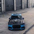 SD Carbon Fiber Tempered Glass Hood Bonnet For Audi A4 S4 2017-ON B9 B9.5 Aftermarket Carbon Fiber Part / Bodykit - Robot Bodykits