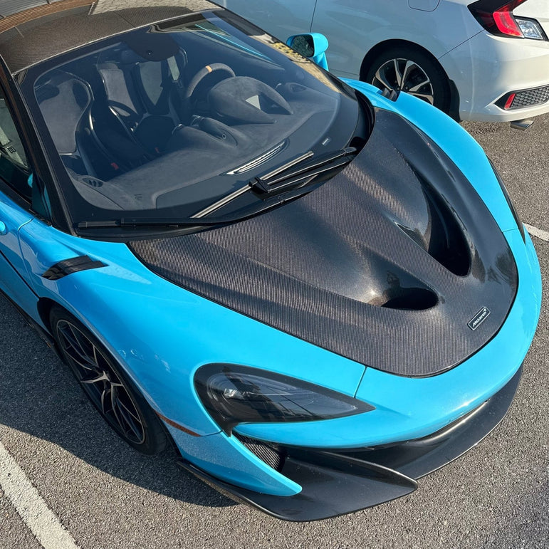 SD Carbon McLaren 540C 570S Full Prepreg / Dry Carbon P1 / Senna Style Bonnet Aftermarket Carbon Fiber Part / Bodykit - Robot Bodykits