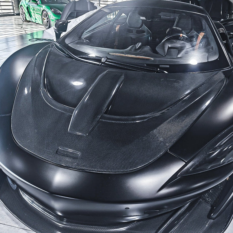SD Carbon McLaren 540C 570S Full Prepreg / Dry Carbon P1 / Senna Style Bonnet Aftermarket Carbon Fiber Part / Bodykit - Robot Bodykits