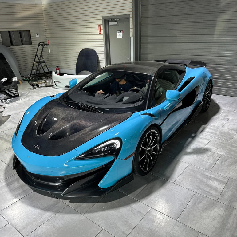 SD Carbon McLaren 540C 570S Full Prepreg / Dry Carbon P1 / Senna Style Bonnet Aftermarket Carbon Fiber Part / Bodykit - Robot Bodykits