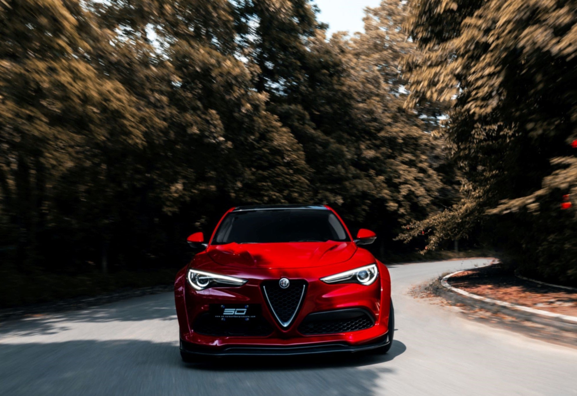 SD Carbon Partial Carbon Fiber Widebody Kit For Alfa Romeo Stelvio 2.0T Aftermarket Carbon Fiber Part / Bodykit - Robot Bodykits