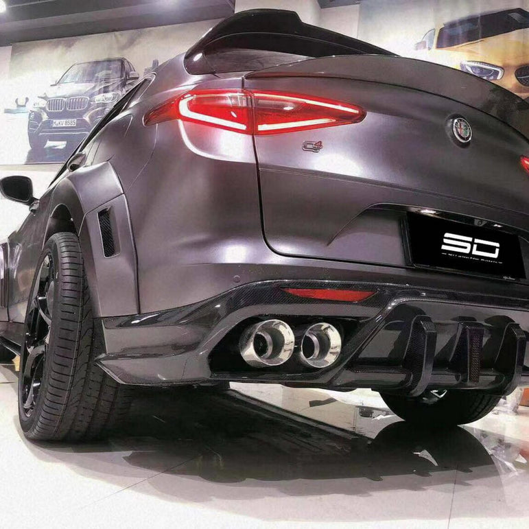 SD Carbon Partial Carbon Fiber Widebody Kit For Alfa Romeo Stelvio 2.0T Aftermarket Carbon Fiber Part / Bodykit - Robot Bodykits