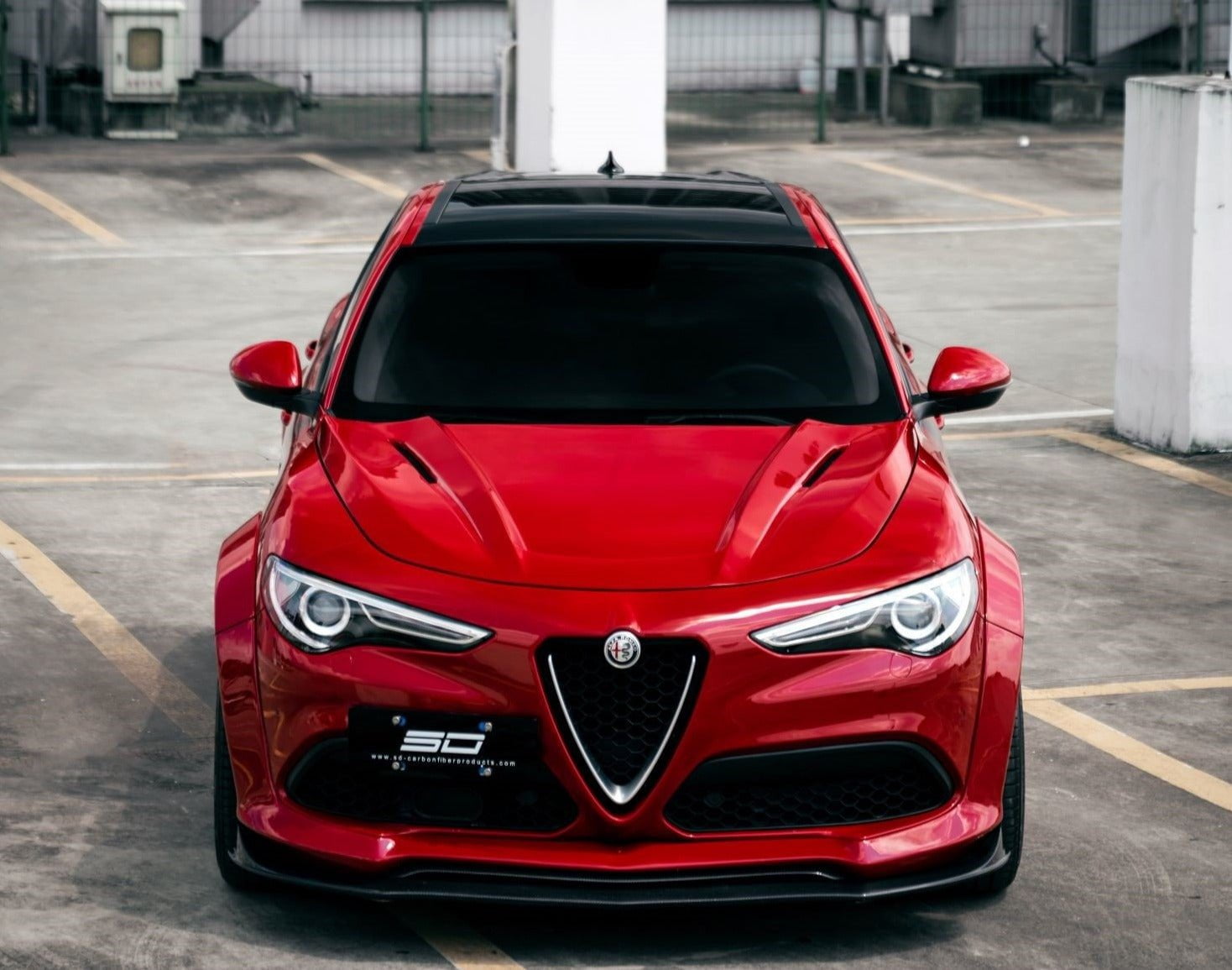 SD Carbon Partial Carbon Fiber Widebody Kit For Alfa Romeo Stelvio 2.0T Aftermarket Carbon Fiber Part / Bodykit - Robot Bodykits