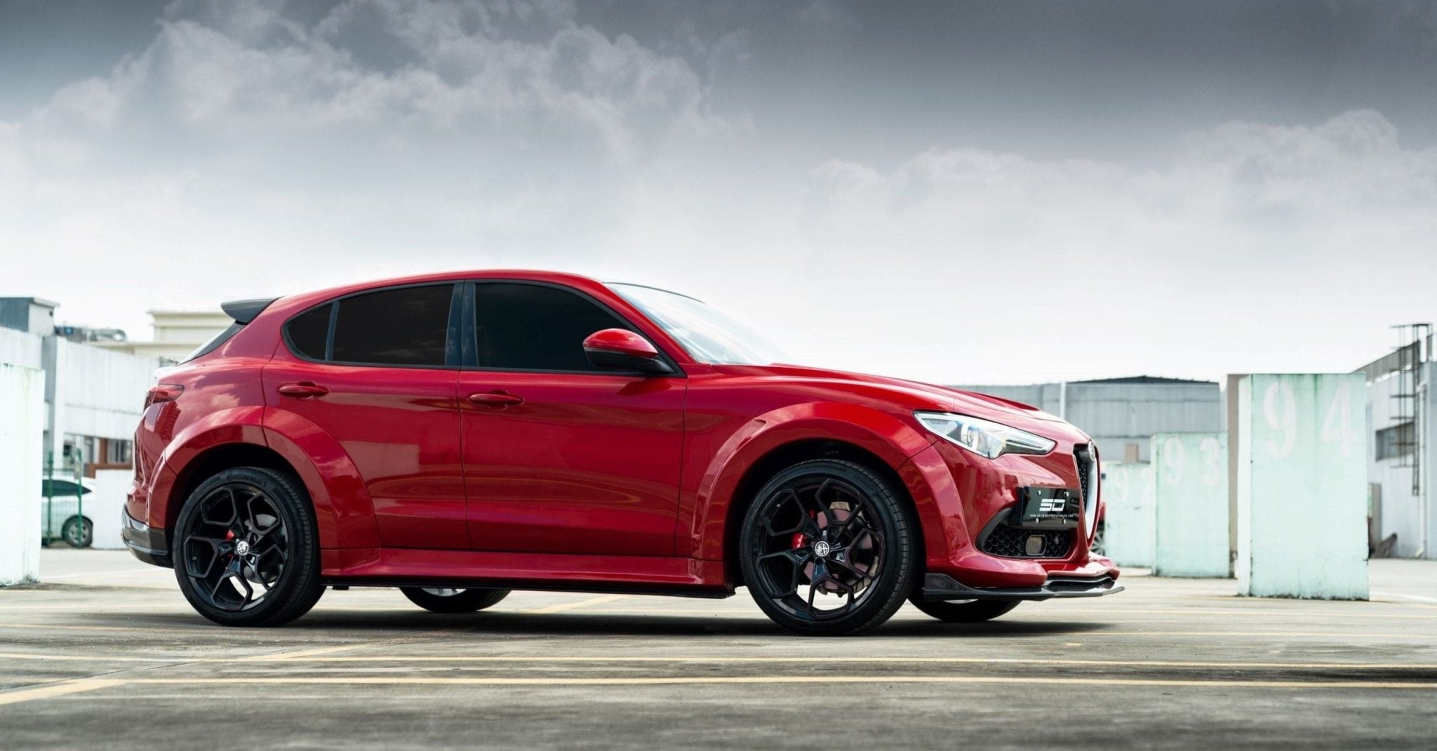 SD Carbon Pre - preg Carbon Fiber Rear Trunk Spoiler For Alfa Romeo Stelvio Aftermarket Carbon Fiber Part / Bodykit - Robot Bodykits