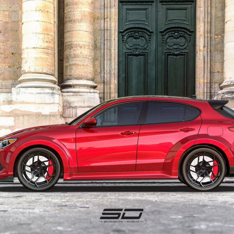 SD Carbon Pre-preg Carbon Fiber Rear Trunk Spoiler For Alfa Romeo Stelvio Aftermarket Carbon Fiber Part / Bodykit - Robot Bodykits