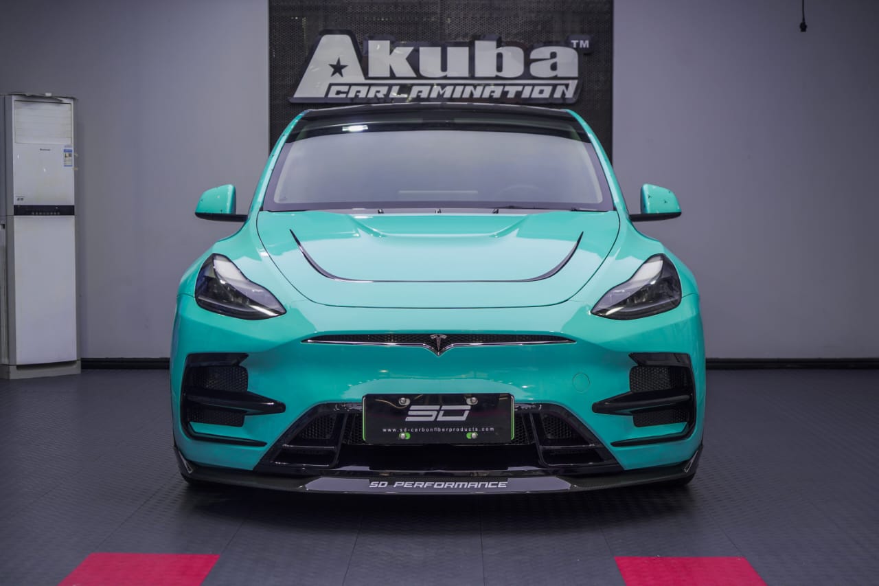 SD Carbon Tesla Model Y Full Plastic or Dry Carbon Narrowbody Bodykit Aftermarket Carbon Fiber Part / Bodykit - Robot Bodykits