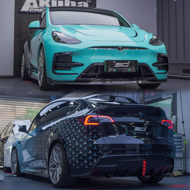 SD Carbon Tesla Model Y Full Plastic or Dry Carbon Narrowbody Bodykit Aftermarket Carbon Fiber Part / Bodykit - Robot Bodykits