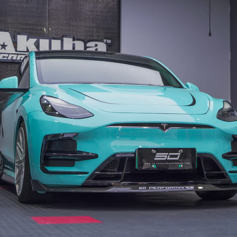 SD Carbon Tesla Model Y Full Plastic or Dry Carbon Narrowbody Bodykit Aftermarket Carbon Fiber Part / Bodykit - Robot Bodykits