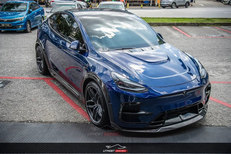 SD Carbon Tesla Model Y Full Plastic or Dry Carbon Widebody Bodykit Aftermarket Carbon Fiber Part / Bodykit - Robot Bodykits