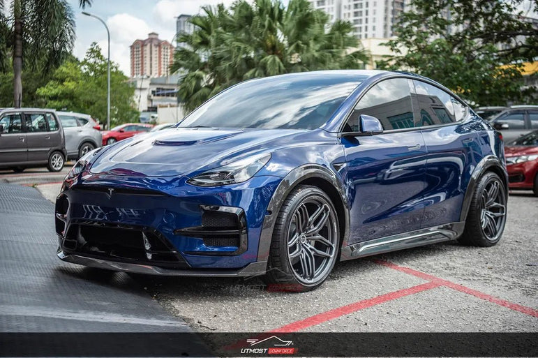SD Carbon Tesla Model Y Full Plastic or Dry Carbon Widebody Bodykit Aftermarket Carbon Fiber Part / Bodykit - Robot Bodykits