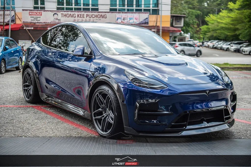 SD Carbon Tesla Model Y Full Plastic or Dry Carbon Widebody Bodykit Aftermarket Carbon Fiber Part / Bodykit - Robot Bodykits