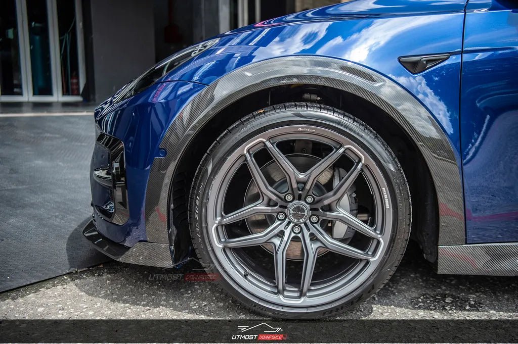 SD Carbon Tesla Model Y Full Plastic or Dry Carbon Widebody Bodykit Aftermarket Carbon Fiber Part / Bodykit - Robot Bodykits