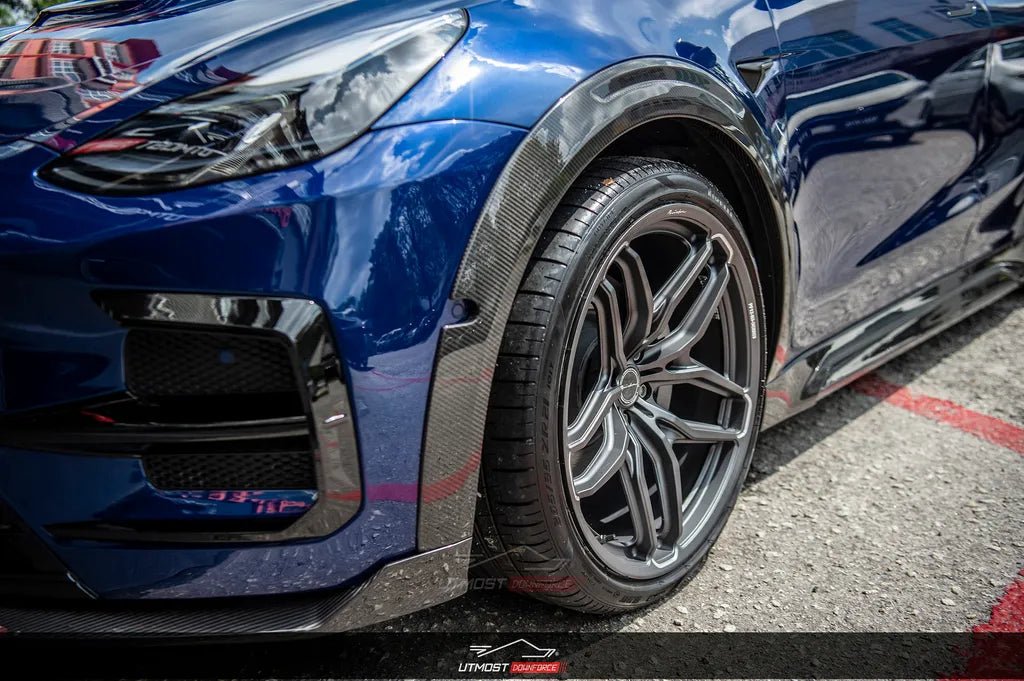 SD Carbon Tesla Model Y Full Plastic or Dry Carbon Widebody Bodykit Aftermarket Carbon Fiber Part / Bodykit - Robot Bodykits