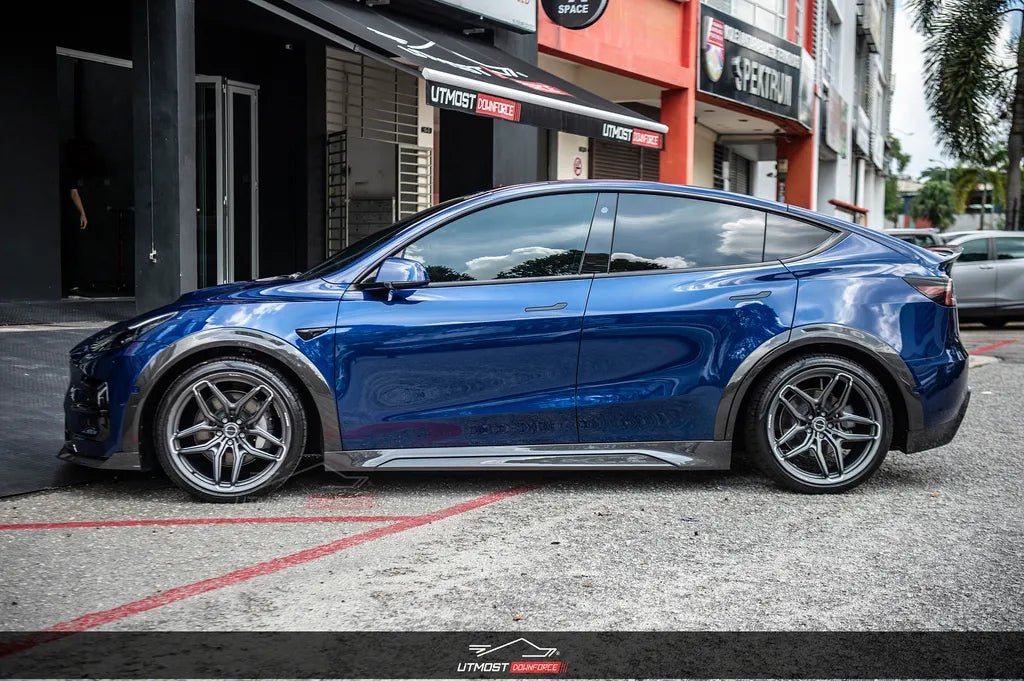 SD Carbon Tesla Model Y Full Plastic or Dry Carbon Widebody Bodykit Aftermarket Carbon Fiber Part / Bodykit - Robot Bodykits
