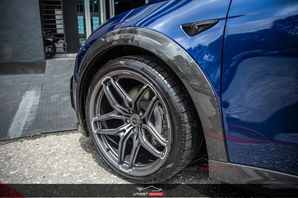SD Carbon Tesla Model Y Full Plastic or Dry Carbon Widebody Bodykit Aftermarket Carbon Fiber Part / Bodykit - Robot Bodykits