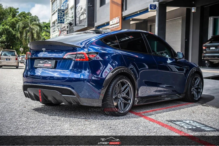 SD Carbon Tesla Model Y Full Plastic or Dry Carbon Widebody Bodykit Aftermarket Carbon Fiber Part / Bodykit - Robot Bodykits