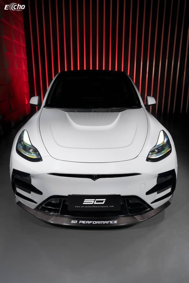 SD Carbon Tesla Model Y PP Front Bumper Aftermarket Carbon Fiber Part / Bodykit - Robot Bodykits
