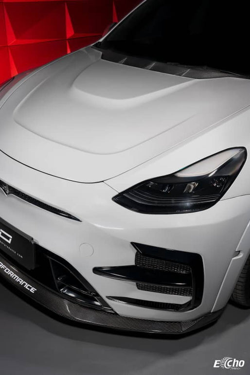 SD Carbon Tesla Model Y PP Front Bumper Aftermarket Carbon Fiber Part / Bodykit - Robot Bodykits