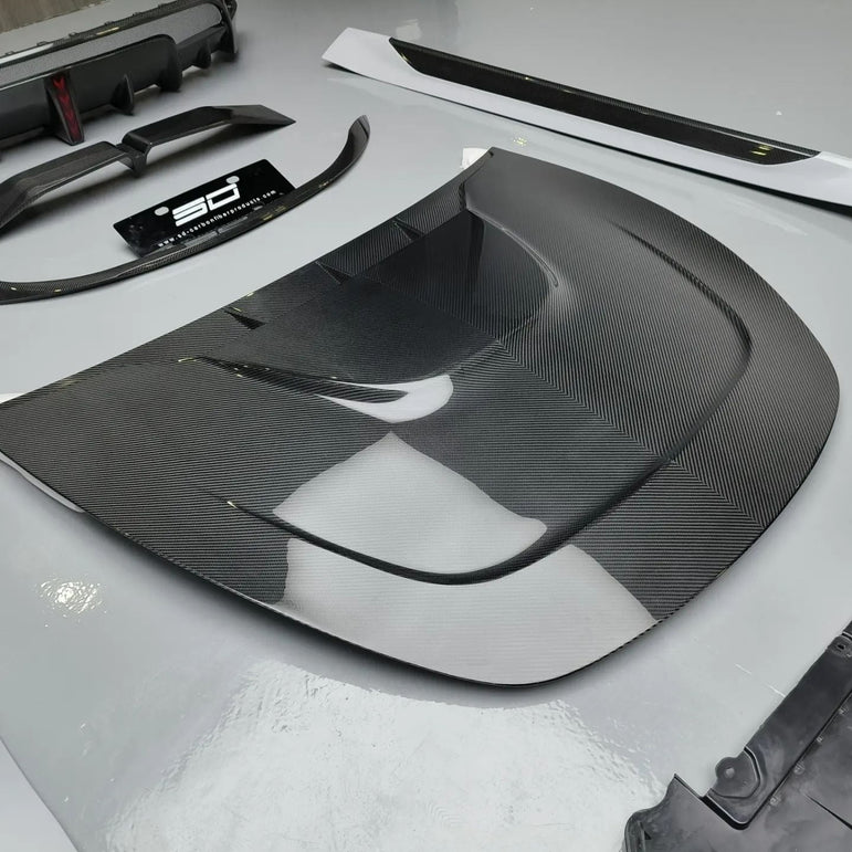 SD Carbon Tesla Model Y PP Front Bumper Aftermarket Carbon Fiber Part / Bodykit - Robot Bodykits
