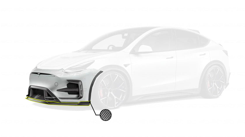 SD Carbon Tesla Model Y PP Front Bumper Aftermarket Carbon Fiber Part / Bodykit - Robot Bodykits